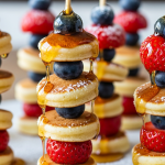 Mini Pancake Stacks on a Skewer: A Fun Breakfast Twist