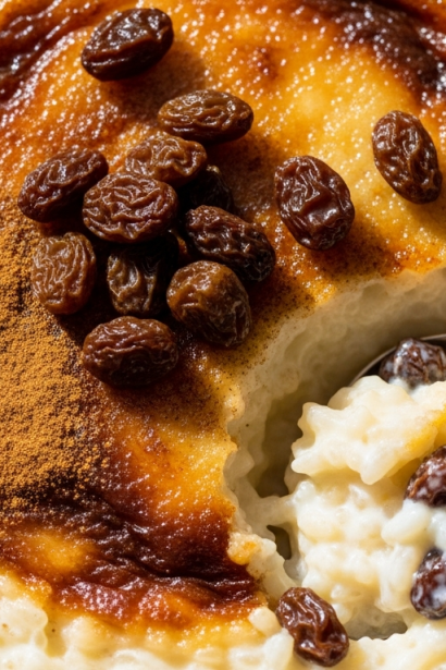 Old-Fashioned Rice Pudding with Raisins: Timeless Delight