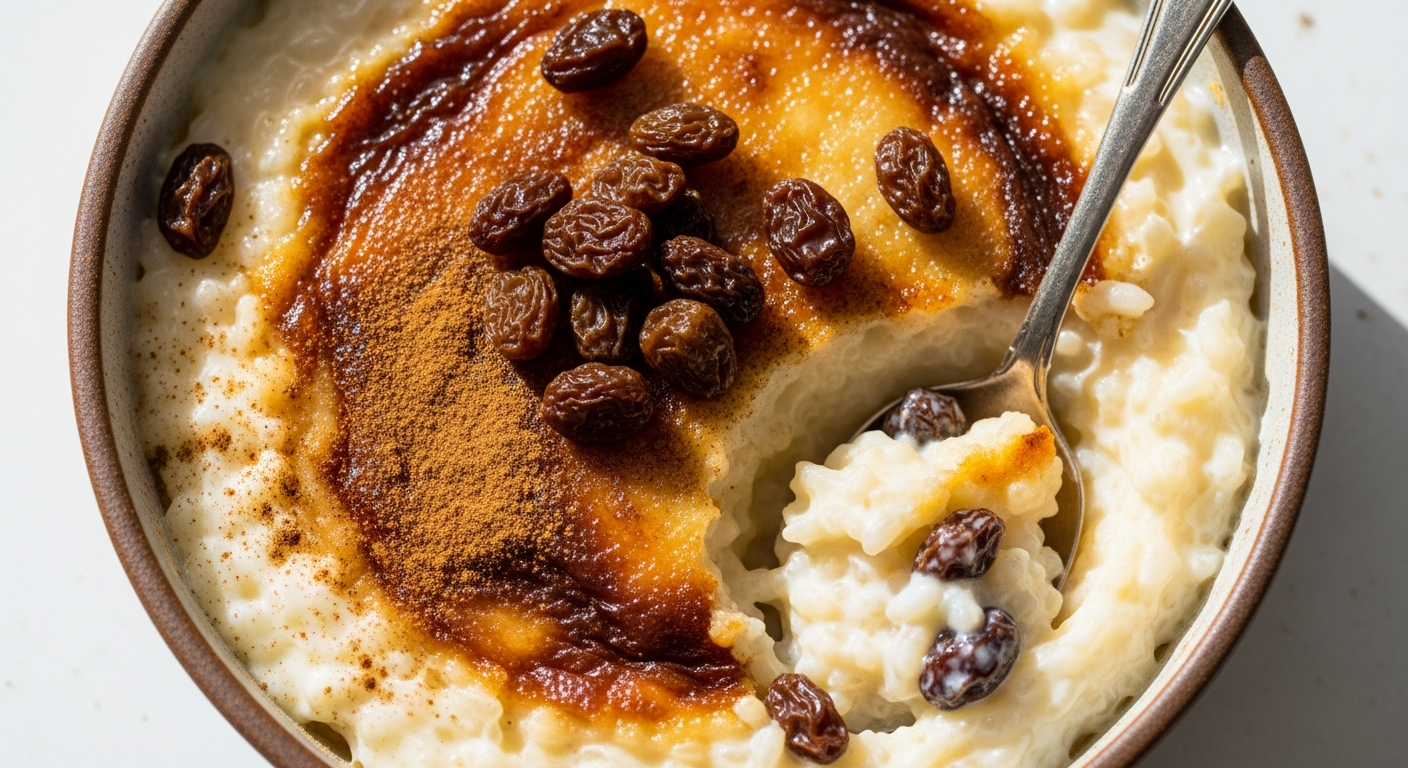 Old-Fashioned Rice Pudding with Raisins: Timeless Delight