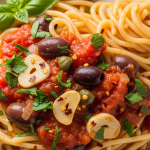 Pasta Puttanesca: A Bold Blend of Anchovies & Olives