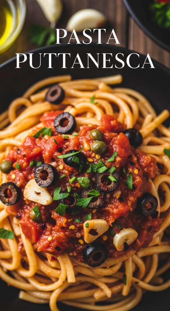 Pasta Puttanesca A Bold Blend of Anchovies & Olives
