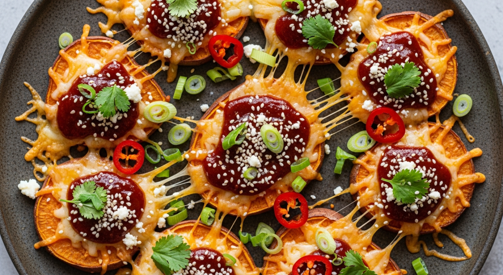 Simple Gochujang Sweet Potato Nachos Delight: Spice Meets Sweet