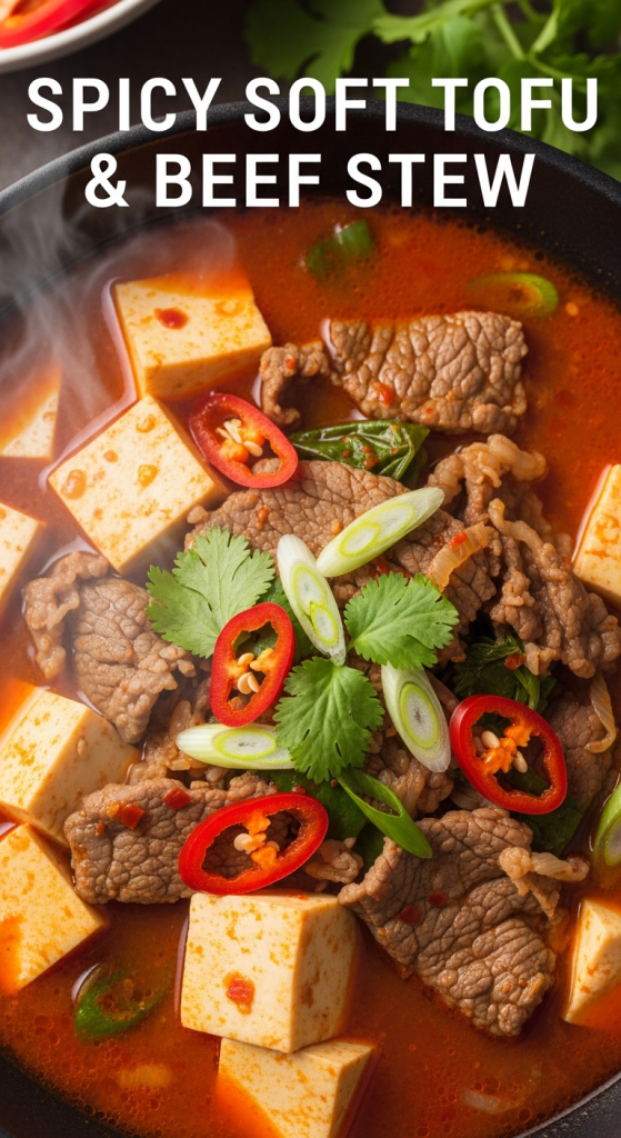 Spicy Soft Tofu & Beef Stew Secrets: Fiery Korean Delight