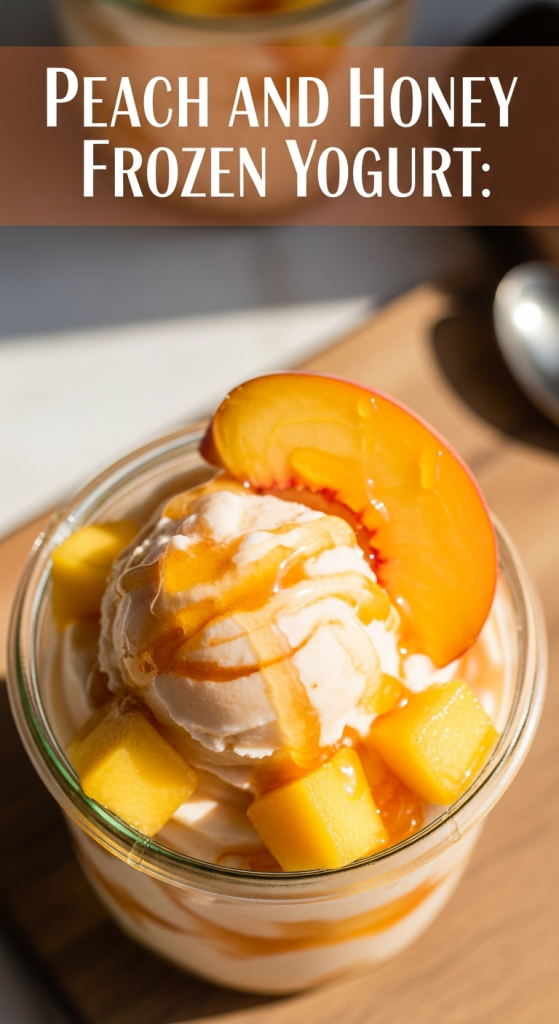 The Delight of Peach and Honey Frozen Yogurt: Sweet Bliss