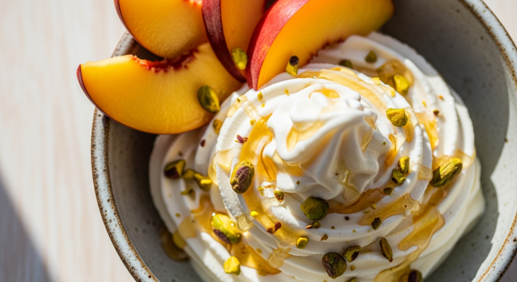 The Delight of Peach and Honey Frozen Yogurt: Sweet Bliss