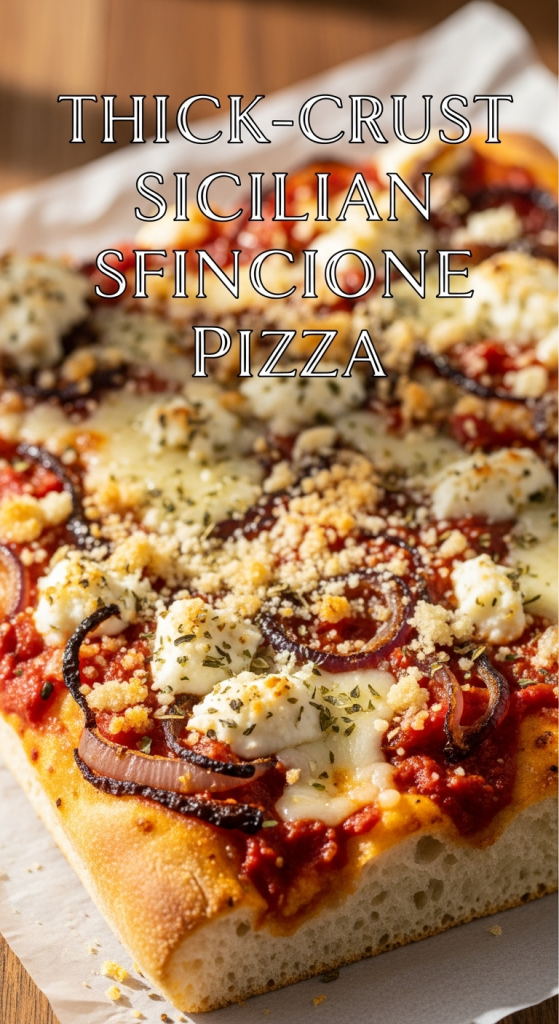 Thick-Crust Sicilian Sfincione Pizza: Discover the Rich Flavors