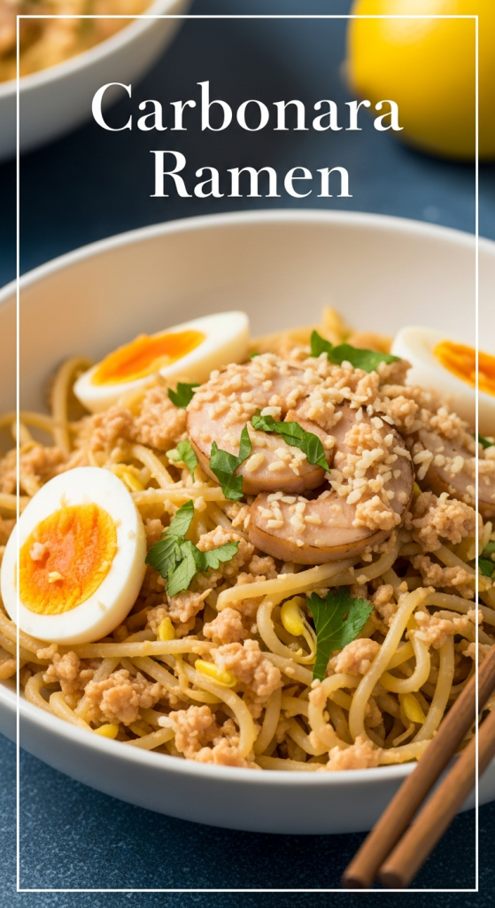 Ultimate Carbonara Ramen: A Creamy Fusion of Italian and Japanese Flair