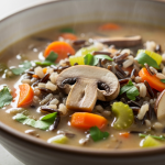 Velvety Vegan Wild Rice & Mushroom Soup Creamy Comfort Bowl