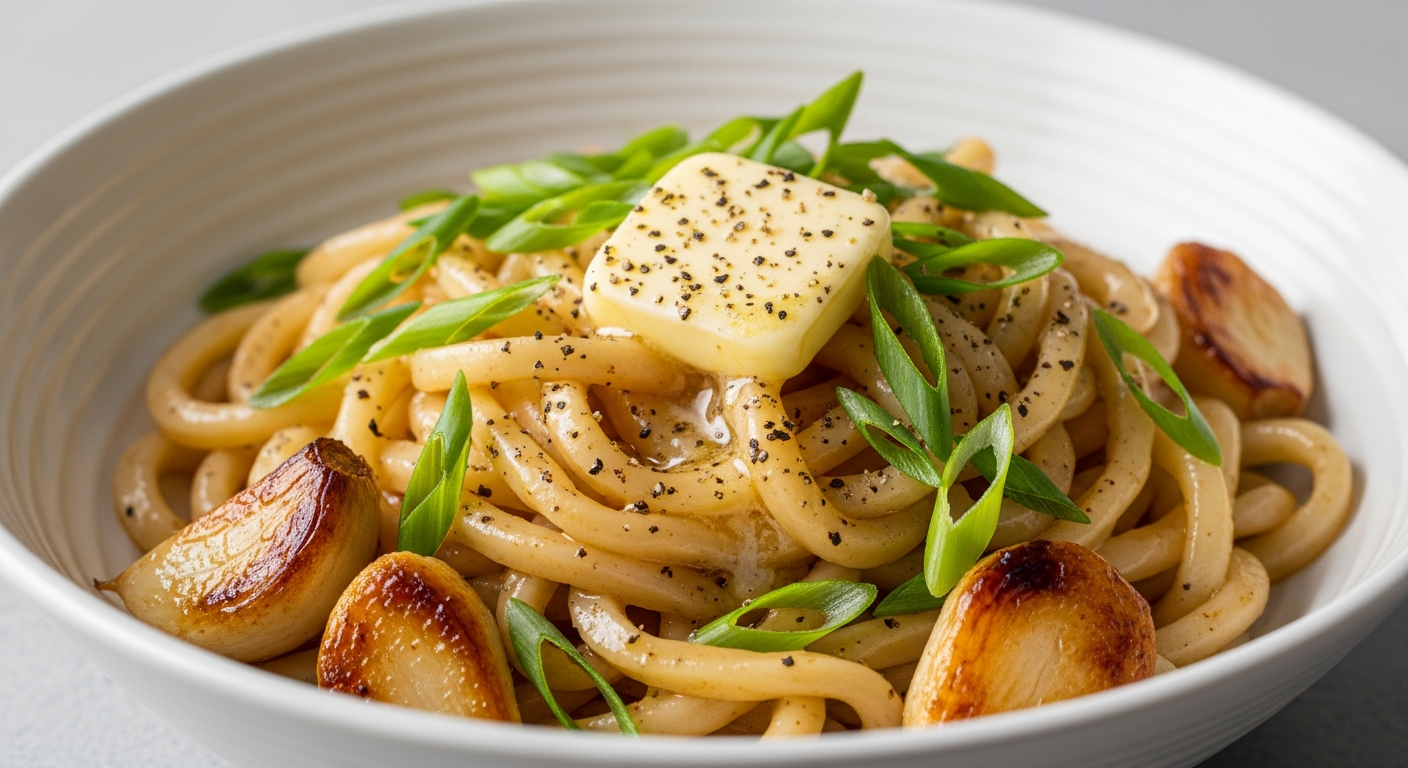 Whip Up 15-Min Miso Garlic Butter Udon: Decadent Quick & Savory!