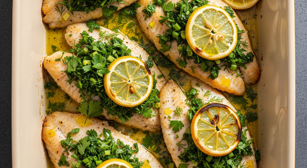 Zesty Lemon Herb Baked Tilapia: Easy & Flavorful Recipe
