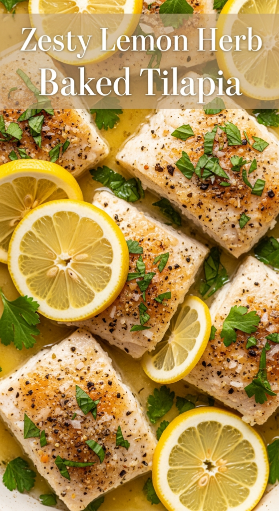 Zesty Lemon Herb Baked Tilapia: Easy & Flavorful Recipe