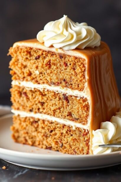كعكة دكتور بيبر الشهية: علم الحلاوة خلف النكهة الحلوة، لقطة طعام لذيذة ودافئة.
