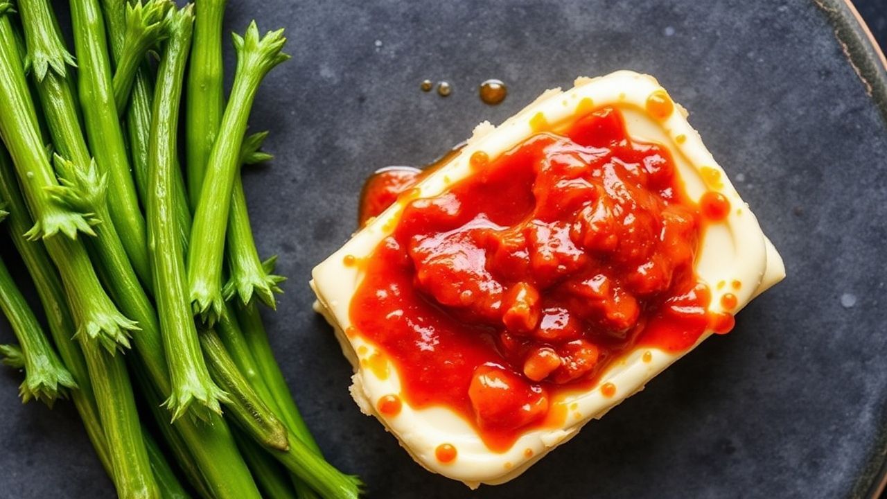 زبدة مركّبة كورية ببوچوجانغ تُذوّب على شريحة لحم مشوي لطبق أطيب