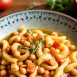 وعاء باستا e ceci بنكهة فخمة مع حساء حمص شهي بنكهة بسيطة، One-Pot