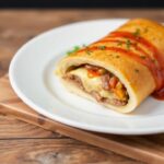 لفائف شطيرة جبن شهيّة مع كاتشب حار مُحمّص بزِينة زَستيّة لذيذة
