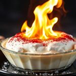 بوريك ألاسكا المخبوزة مع لمسة نارية وتبريد منعش، حلوى لذيذة بشكل فاخر