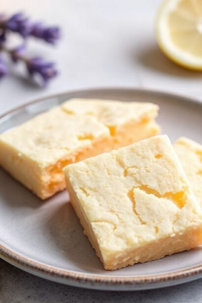 زبدية الليمون واللافندر زستيّة على بسكويت شورتبريد، حلوى سريعة وطازجة—Best Zesty Lemon Lavender Shortbread