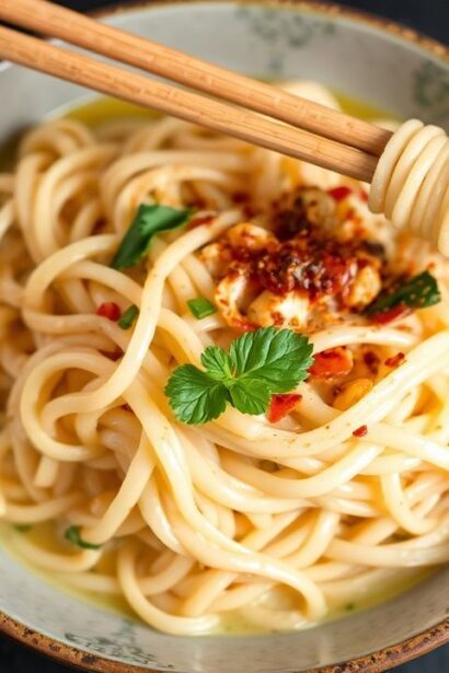 طبق نودلز أرز مقلية بحليب جوز الهند الكريمي وكاري بلمسة سحرية، Best Savor.