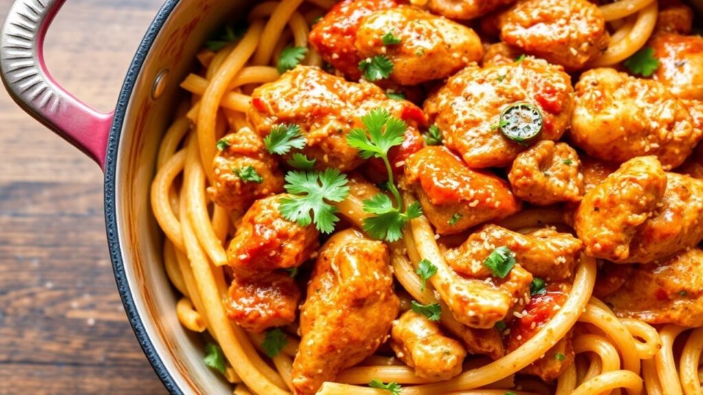 Cajun chicken pasta in one pot with bold flavor