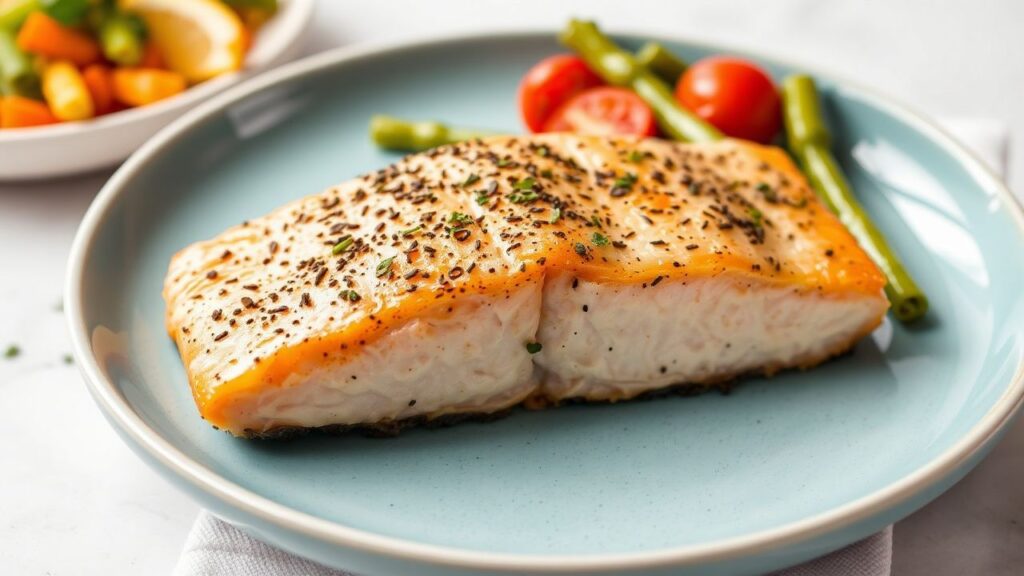 Salmon fillets in an air fryer, ready in about 10 minutes—quick, tasty, and nutritious