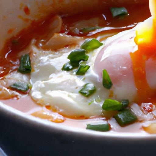 Fiery Comfort: How to Make Poached Eggs in Spicy Tomato Stew