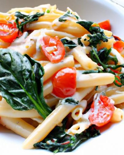 Creamy One-Pot Tomato & Spinach Pasta: Quick & Delicious
