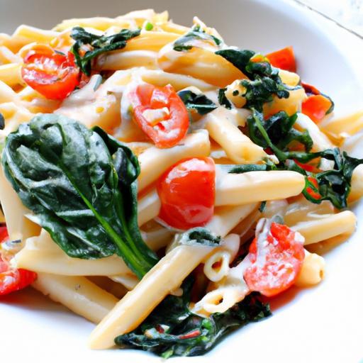 Creamy One-Pot Tomato & Spinach Pasta: Quick & Delicious
