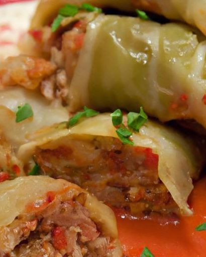 Hearty Old-Fashioned Stuffed Cabbage Rolls with Ground Beef