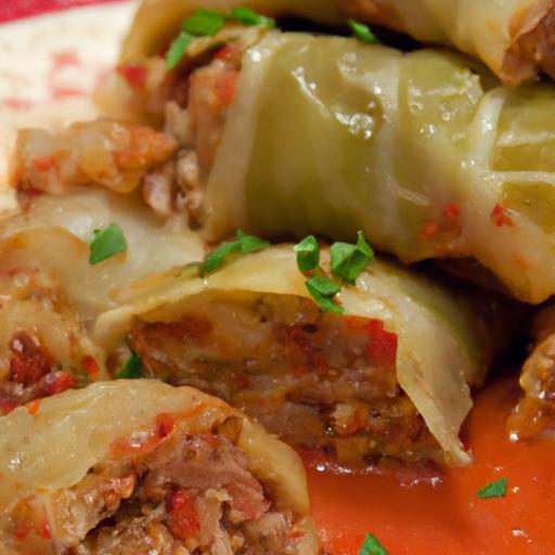 Hearty Old-Fashioned Stuffed Cabbage Rolls with Ground Beef