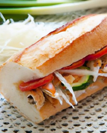 Zesty Vietnamese Chicken Salad Sandwich: A Flavorful Bánh Mì Feast