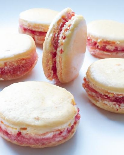Perfectly Light Almond Meringue Macarons with Raspberry Bliss