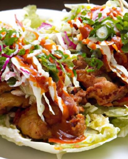 Korean Fried Chicken Tacos: A Spicy Kimchi Slaw Delight