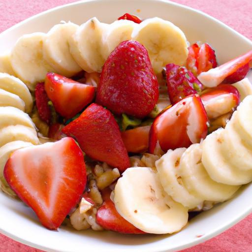 Energize Your Morning: Protein-Packed Strawberry Banana Bowl