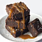 Decadent Fudgy Miso Caramel Brownies with Sea Salt Crunch