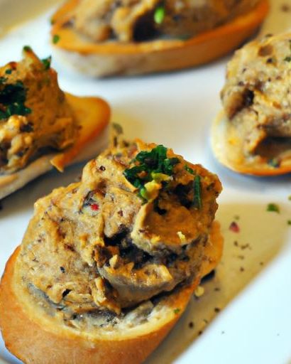 Savor Tuscany: Irresistible Chicken Liver Pâté Crostini