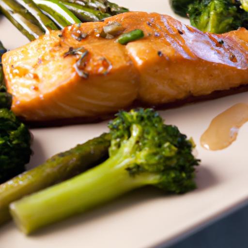 Irresistible ​Honey-Garlic Glazed Salmon⁢ with Broccolini