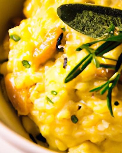 Velvety Butternut Squash Risotto with Fragrant Sage Touch