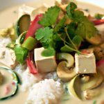 Vibrant Thai Green Curry with Tofu and Fresh Veggies
