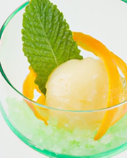 Brighten Your Day with Refreshing Yuzu Citrus Sorbet Delight