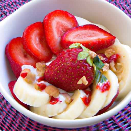 Energize Your Morning: Protein-Packed Strawberry Banana Bowl