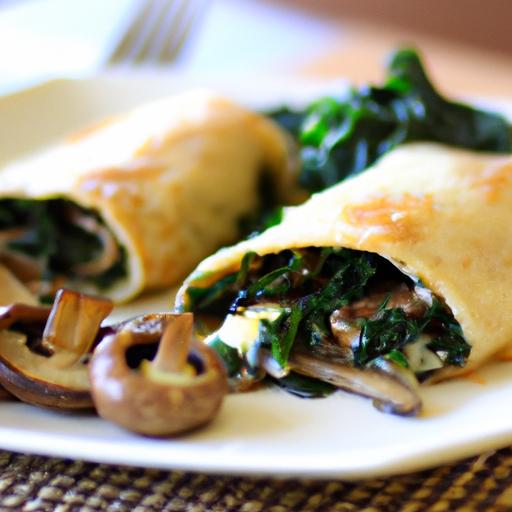 Savory Crepes with Mushrooms & Spinach: A Flavorful Delight