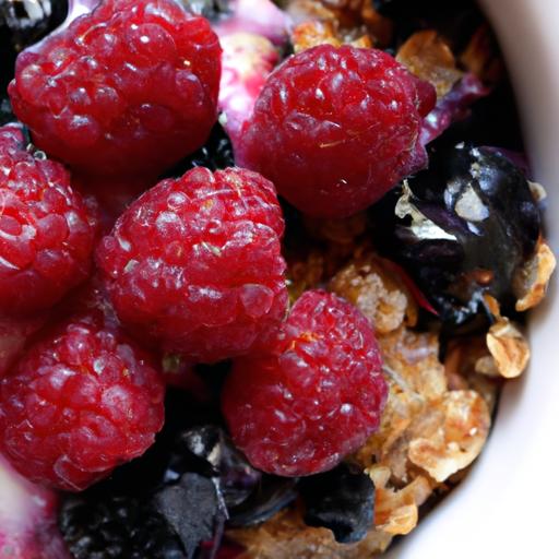 Berry crumble Bliss:​ Perfectly Oaty Topping Delight