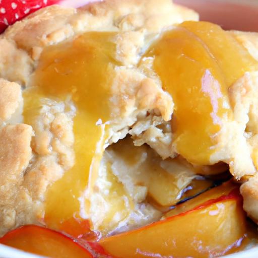 Irresistible Southern Peach Cobbler with Fluffy biscuit Topping