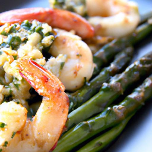 Quick & Flavorful: 15-Minute Pesto Shrimp & Asparagus Skillet
