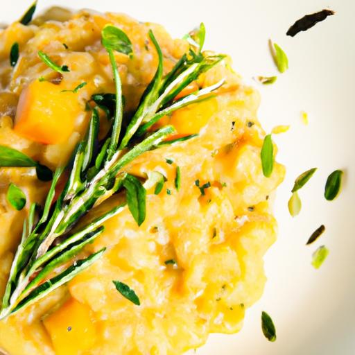Velvety Butternut Squash Risotto with fragrant Sage Touch