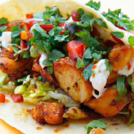 Korean Fried Chicken Tacos: A Spicy Kimchi Slaw Delight