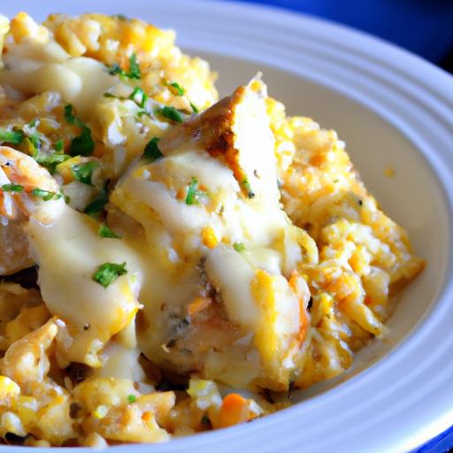 15-Minute Cheesy Chicken & Rice Skillet: Quick,Delicious!