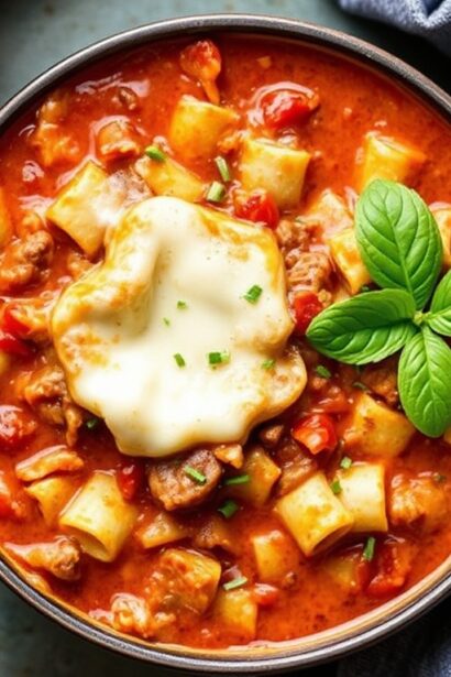 شوربة لاساغنا بالسكيلت شهية لذيذة مدّة 20 دقيقة، بطعم منزلي wholesome.