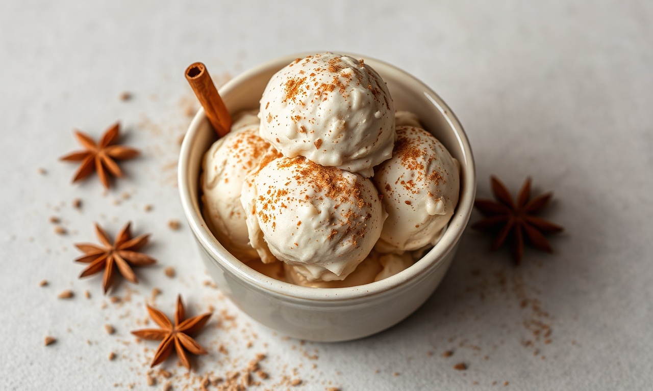 Creamy Chai Spice ice cream swirl, a delicious classic flavor twist.