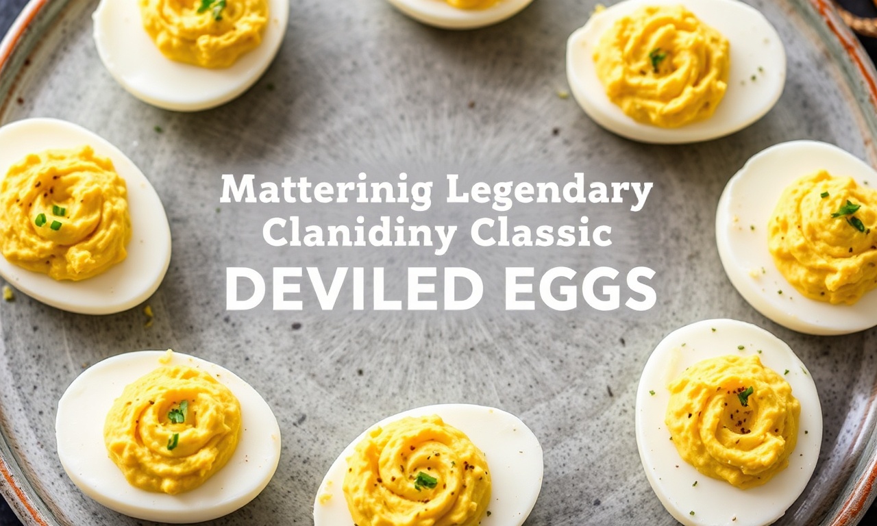 Mastering legendary deviled eggs: timeless recipe twist.